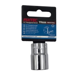Cap tubular de impact 19 mm, FIXTEC, antrenare 1/2