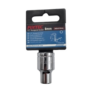 Cap Tubular Hexagonal Fixtec 1/2" 8 mm x 38 mm