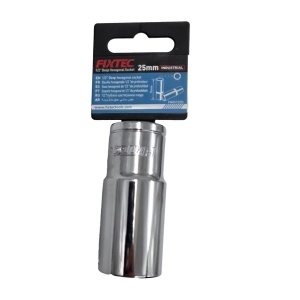 Cap tubular impact 25 mm, FIXTEC, antrenare 1/2