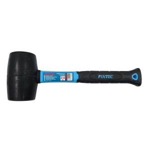 Ciocan din cauciuc FIXTEC 700g cu maner din fibra de sticla