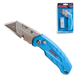 Cutter retractabil din aluminiu 19 mm cu 6 lame suplimentare - Img 3