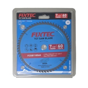 Disc Circular 185 mm cu 60 Dinti FIXTEC pentru Lemn FCSB118560