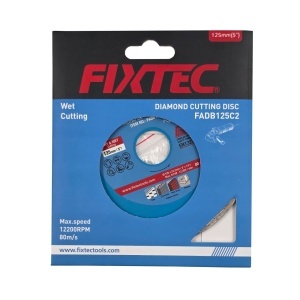 Disc diamantat 125 mm 5.5 mm FIXTEC pentru taiere cu apa