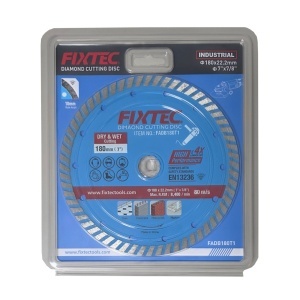 Disc diamantat FIXTEC 180x22.2 pentru taiere uscata si umeda