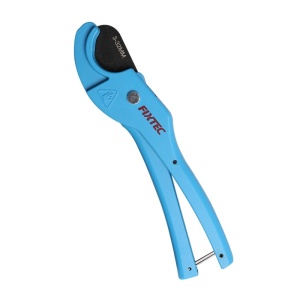 Foarfeca pentru tevi PVC FIXTEC 3‑32 mm, corp din aluminiu - Img 2