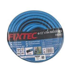 Furtun de gradina PVC FIXTEC 1/2"x15m, cu 3 straturi