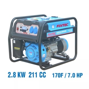 Generator FIXTEC industrial pe benzina 2.8kW, pornire manuala