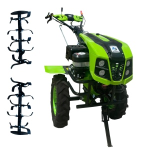 Motocultor pe benzina LAND MASTER 18CP PRO-1800, Pornire electrica, 2+1 trepte