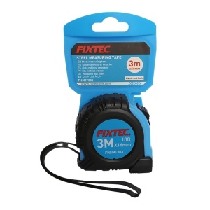 Ruleta metalica FIXTEC 3m x 16mm cu blocare automata