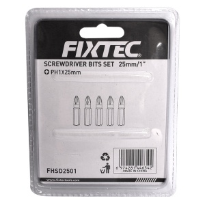 Set 5 biti PH1 25mm pentru surubelnita FIXTEC - Img 5