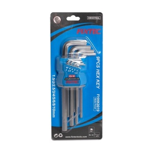 Set FIXTEC 9 imbusuri metrice 1.5‑10 mm din CR‑V - Img 4