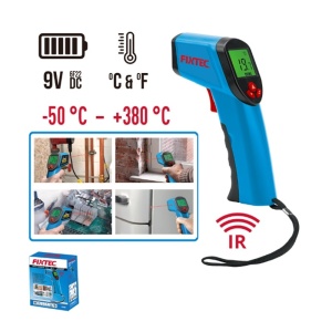 Termometru infrarosu FIXTEC, afisaj LCD, -50 pana la 380°C, fara contact