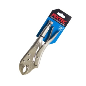 Cleste blocare automata FIXTEC 10" din otel carbon, mandibula dreapta - Img 2