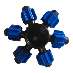 Conector Distribuitor 16mm cu 6 Iesiri pentru Banda Picurare – Solutie Optima de Irigare - Img 2