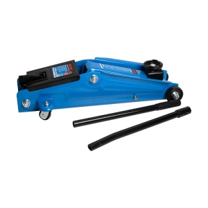 Cric hidraulic tip troler FIXTEC 2T, cu maner pentru transport si roti directionale - Img 3