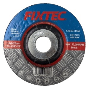 Disc abraziv FIXTEC 115x6x22mm pentru slefuire si taiere