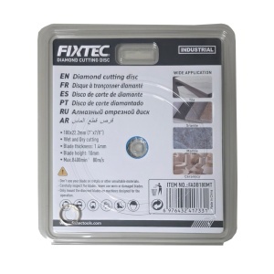 Disc diamantat de taiere FIXTEC 180x1.4x22.2mm - Img 2