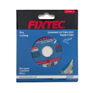Disc diamantat subtire FIXTEC 115 mm pentru taiere uscata - Img 3