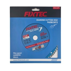Disc taiere diamant FIXTEC 230 x 22.2mm pentru utilizare umeda si uscata