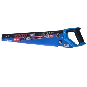 Fierastrau de mana FIXTEC 500 mm (20") 8 TPI din otel 65 Mn