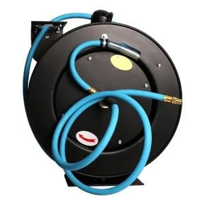 Furtun retractabil pneumatic FIXTEC 3/8" - 15 metri, racord BSP - Img 5
