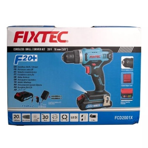 Masina de gaurit si insurubat FIXTEC 20V fara cablu, cu 2 baterii Li-ion de 1500mAh - Img 4