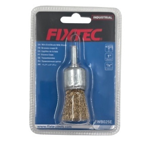 Perie rotativa FIXTEC de 25 mm cu tija 6.35 mm