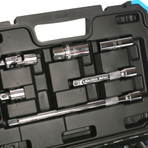 Trusa chei tubulare 32 piese 1/2", CR-V, cu clichet reversibil si carcasa din plastic - Img 3