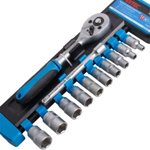 Trusa clichet cu tubulare 12 bucati FIXTEC 3/8", CR-V - Img 5