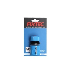 Adaptor rapid 1/2" pentru furtun 1/2" cu valva de oprire, marca FIXTEC