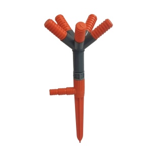 Aspersor Rotativ PVC cu 5 Brate - Raza Irigare 12m