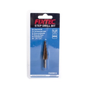 Burghiu treptat FIXTEC 4–12 mm HSS cu strat de titan - Img 5