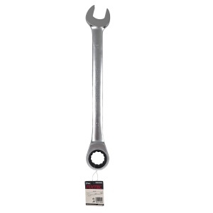 Cheie fixa cu mecanism clichet FIXTEC 27mm, cap solid, 72 de dinti, otel CR-V - Img 2