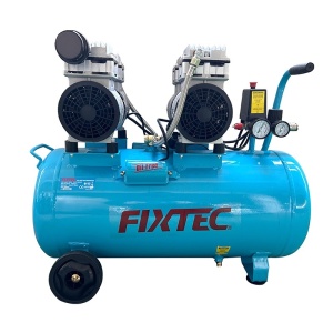 Compresor aer FIXTEC 2CP, 50 litri, 8 bari, tip fara ulei