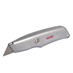 Cutter retractabil ergonomic din aluminiu 19 mm FIXTEC