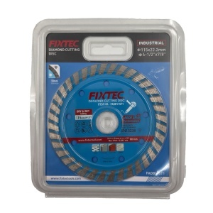 Disc taiere diamantat FIXTEC 115x22.2mm pentru utilizare uscata si umeda