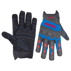 Manusi de lucru FIXTEC XL, compatibile cu ecrane tactile, cu protectie TPR