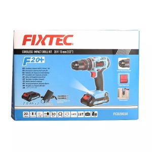 Masina de gaurit cu percutie FIXTEC 20V, cuplu ridicat, LED, blocare ax - Img 5