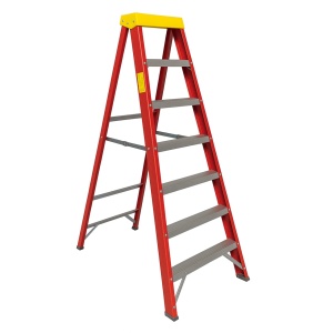 Scara plianta din fibra de sticla Heimdall 1.8m cu 6 trepte - Img 2