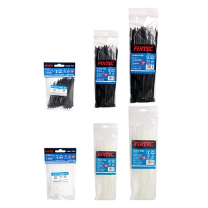 Set 100 Coliere din Nylon Alb FIXTEC 3.6×200 mm - Img 3