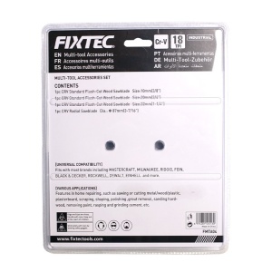 Set 4 Piese FIXTEC FMTA04 pentru Scule Universale – Lame pentru Lemn - Img 2