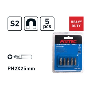 Set 5 biti surubelnita PH2 25mm FIXTEC - Img 4