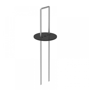 Set cuie U din otel cu rozete din plastic pentru fixarea foliei (10 bucati/set)
