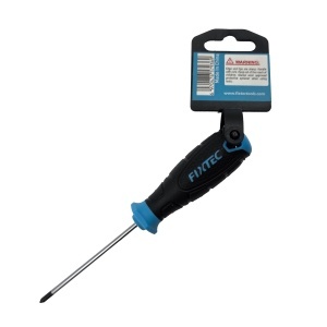 Surubelnita Pozidriv tip stea FIXTEC CR-V PZ0×75mm cu varf magnetic