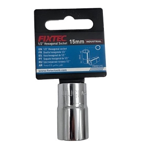 Cap tubular hexagonal 15 mm, FIXTEC, conexiune 1/2