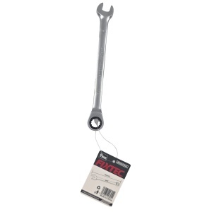 Cheie combinata cu clichet flexibil FIXTEC 9 mm cu mecanism 72 dinti