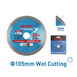 Disc diamantat FIXTEC 180 mm x 7.5 mm pentru taiere cu apa - Img 4