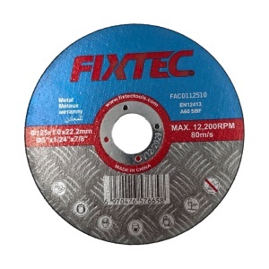 Disc slefuire FIXTEC 125X1.0X22.2mm cu granulatie 10