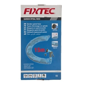 Furtun gradina spiralat FIXTEC 15m, EVA, cu pistol 8 moduri - Img 6