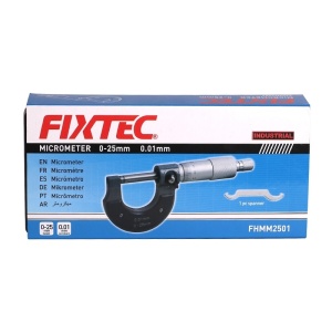 Micrometru FIXTEC 0-25mm, precizie 0.01mm, fabricat din otel carbon - Img 5